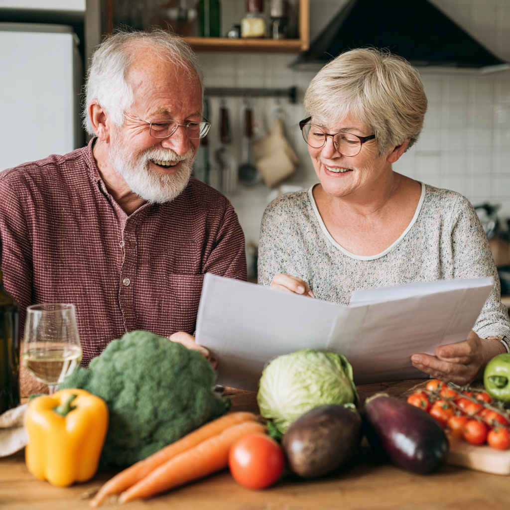 Elderly European man drinking protein shake after workout in gym setting